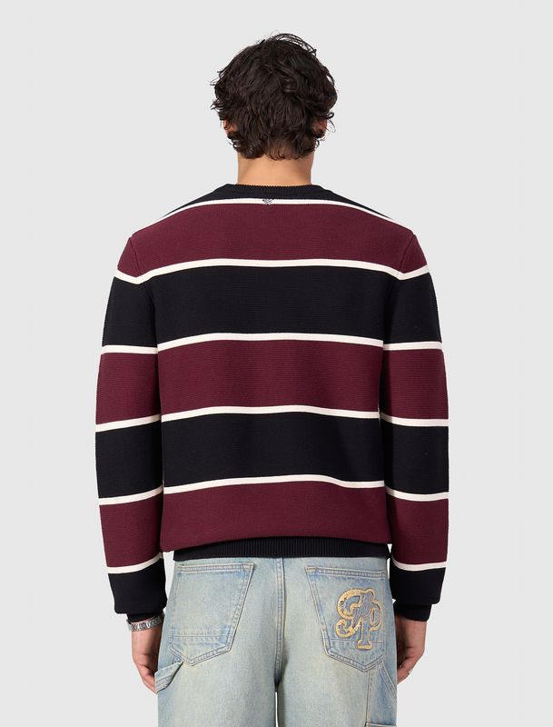 Pure Path Striped Knit Sweater