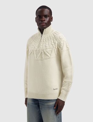 Pure Path Heavy Cable Knit Sweater