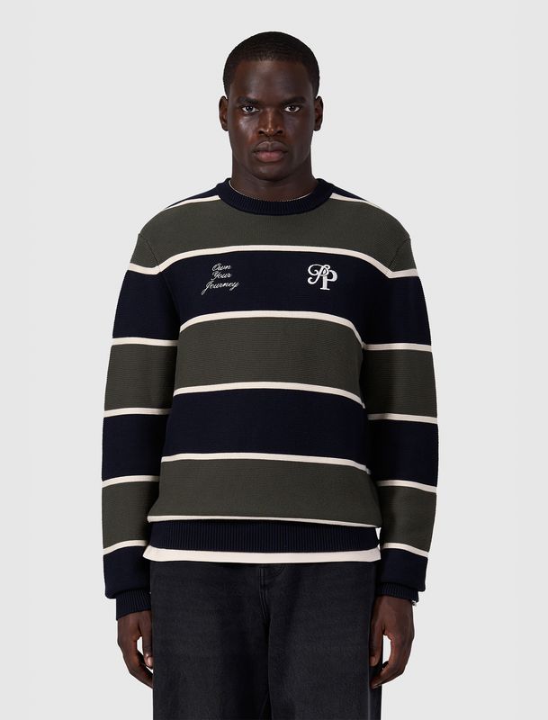 Pure Path Striped Knit Sweater