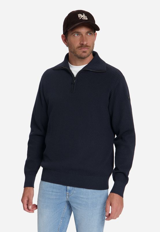 No Excess Pullover Half Zip Wing Collar Tuck