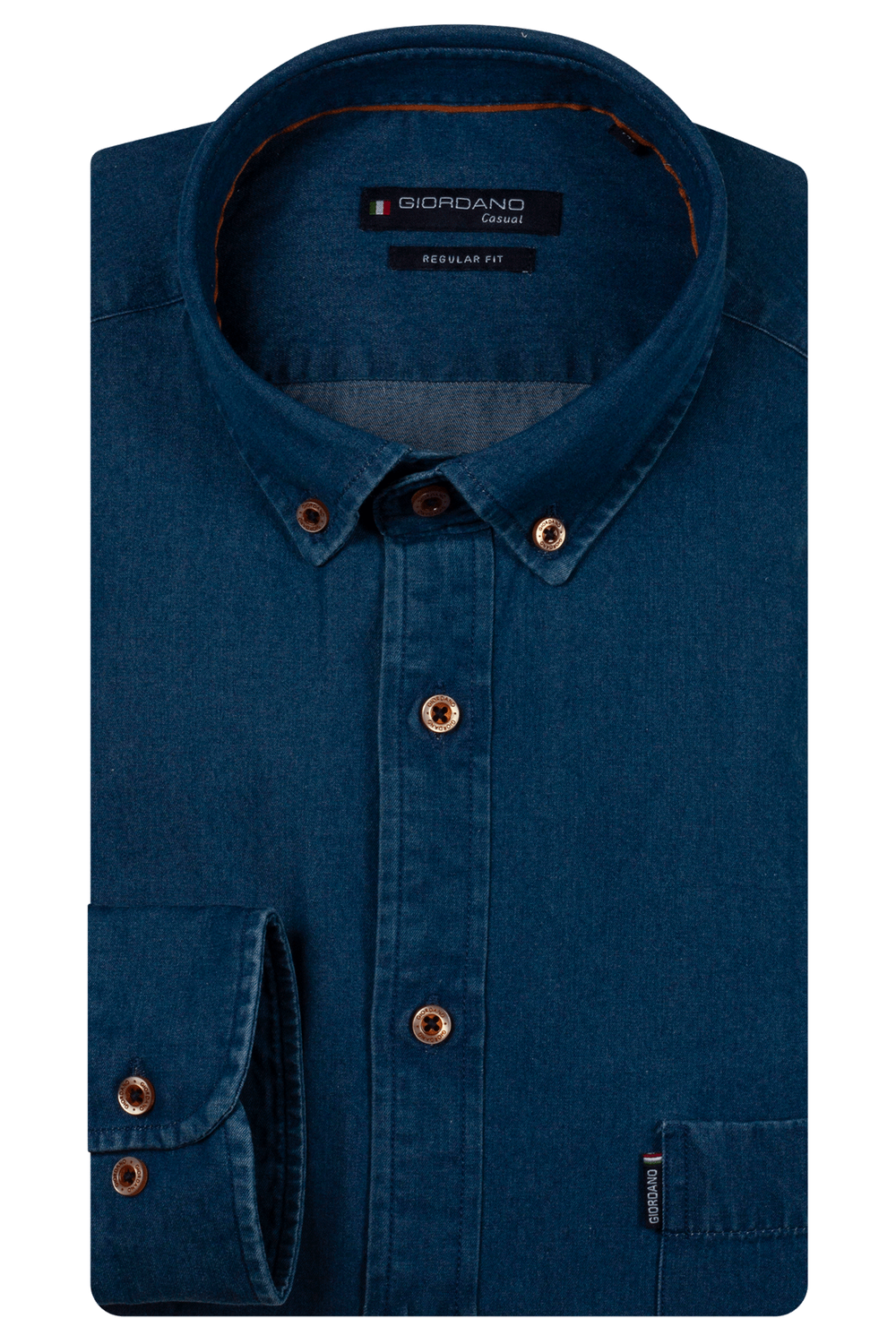 Giordano Dino long sleeve button down Soft wa