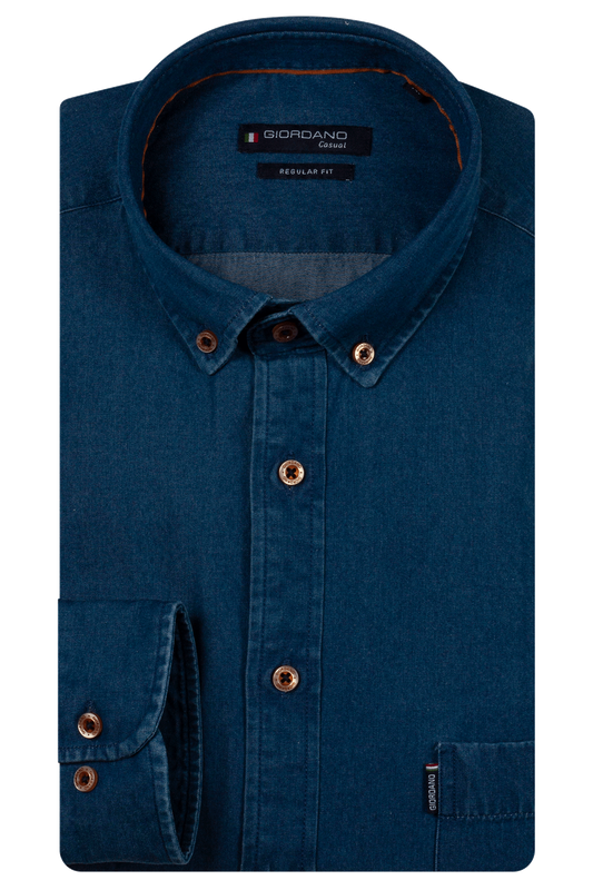 Giordano Dino long sleeve button down Soft wa