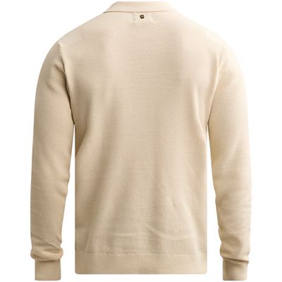 PME Legend Long sleeve polo structure knit