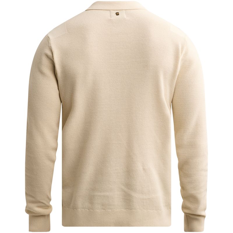 PME Legend Long sleeve polo structure knit