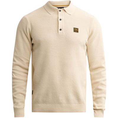 PME Legend Long sleeve polo structure knit