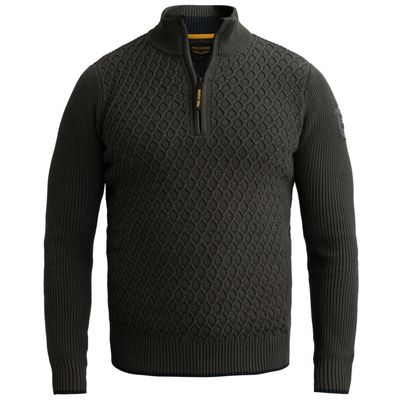 PME Legend Half zip collar cotton mix yarn