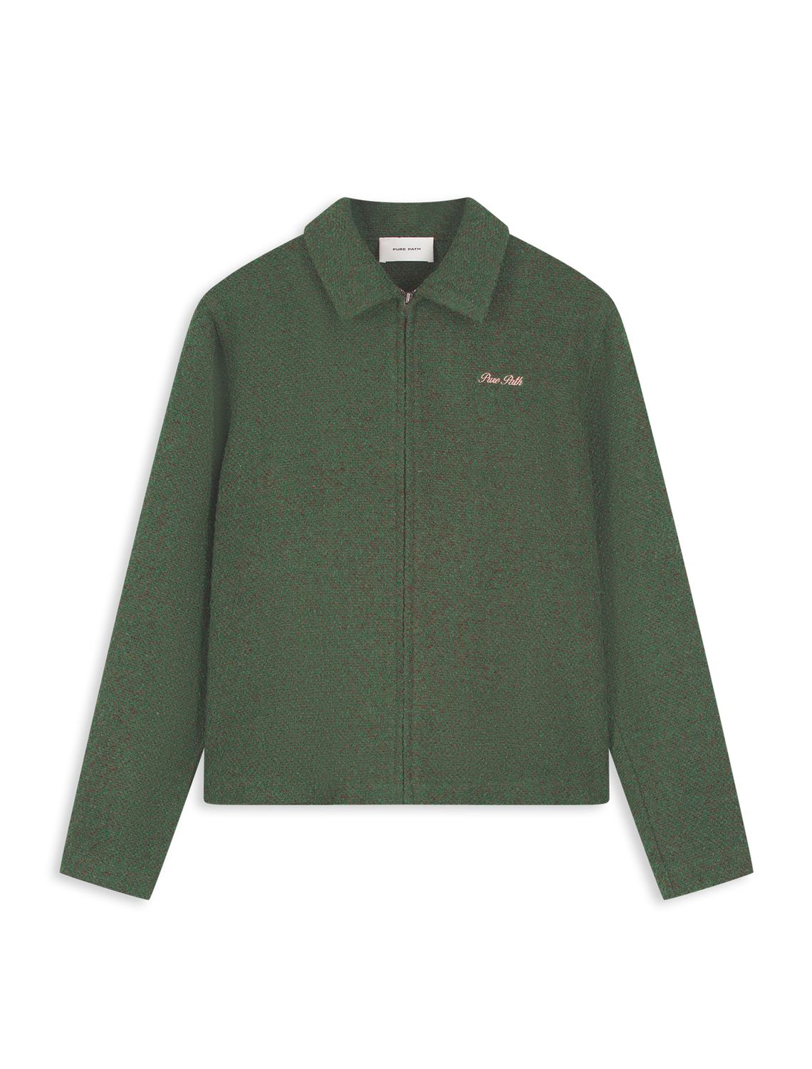 Pure Path Structured Bouclé Zipped Overshirt
