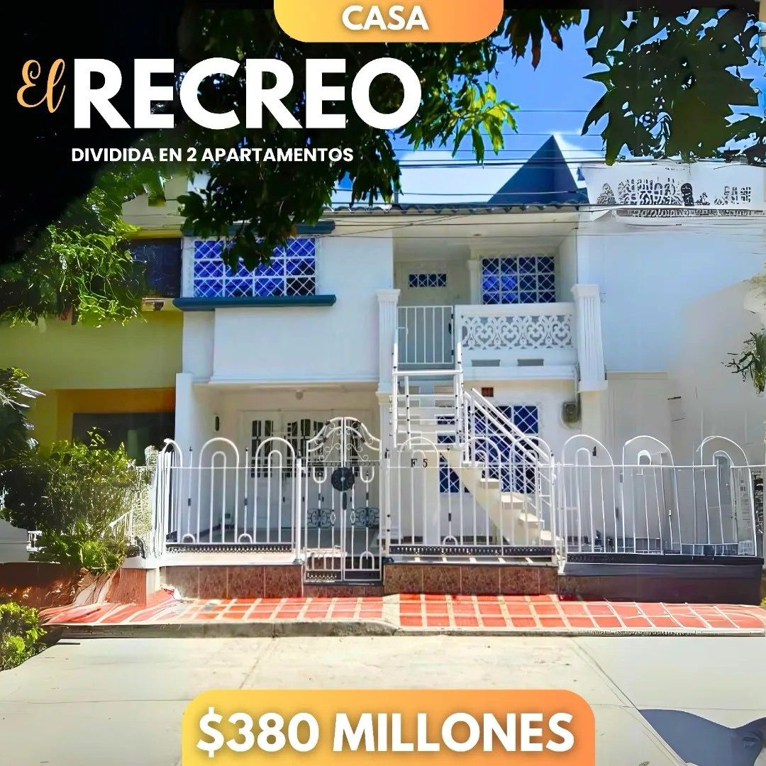 ‼️ Casa en el recreo dividida en dos (2 )Apartamentos independientes