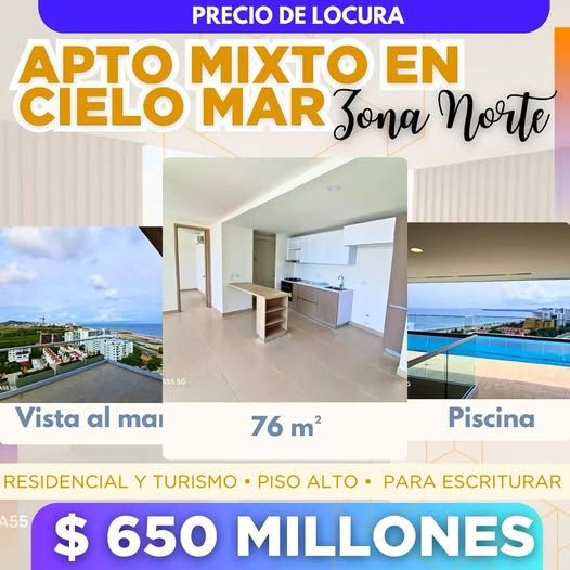 Apto Mixto en cielo mar