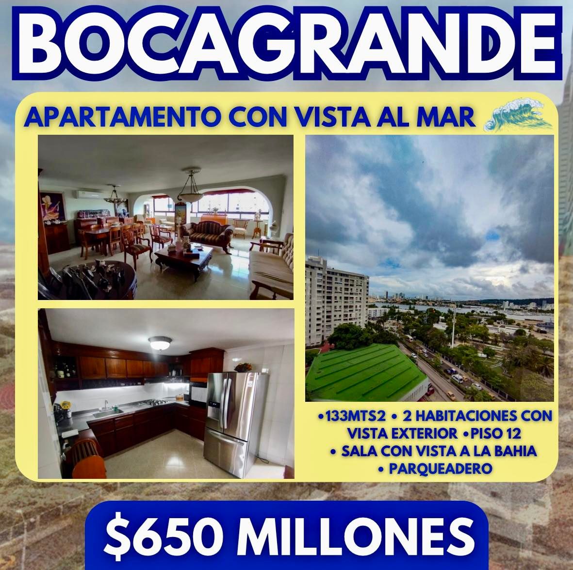 Apto BOCAGRANDE