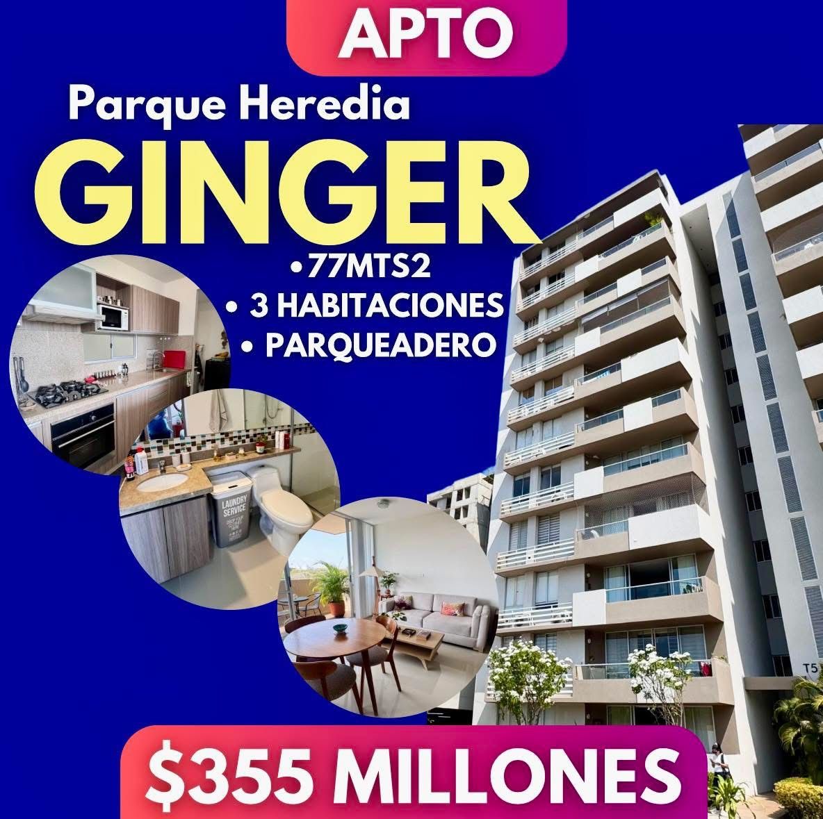 APTO EN GINGER PARQUE HEREDIA