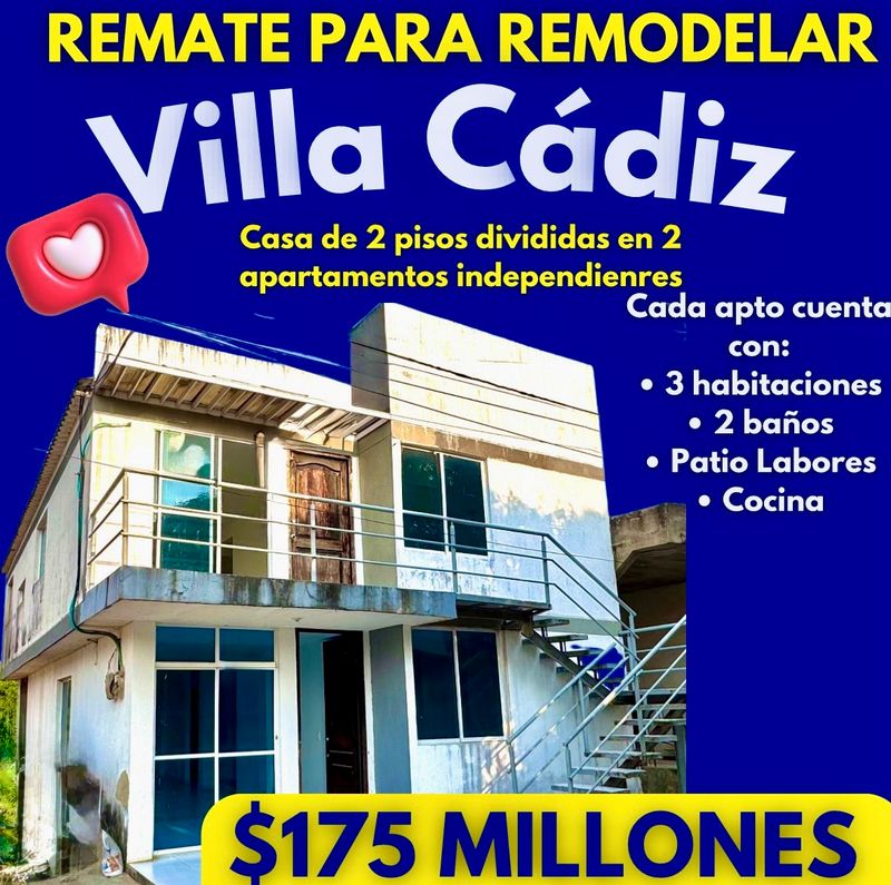 CASA ESQUINERA EN VILLA CÁDIZ