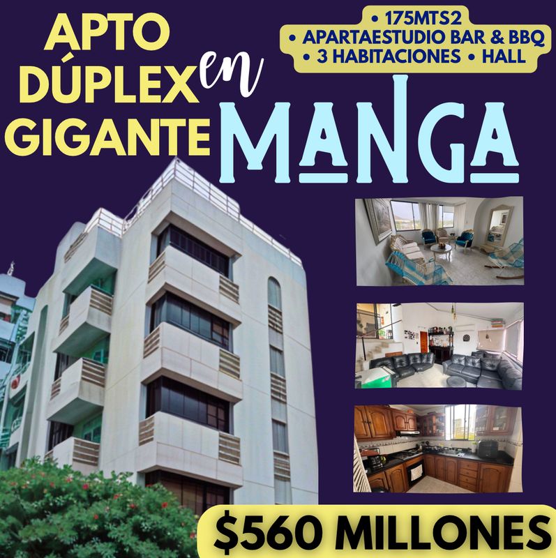 APARTAMENTO DUPLEX GIGANTE EN MANGA