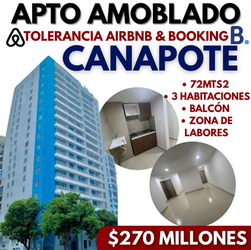 APTO AMOBLADO CANAPOTE