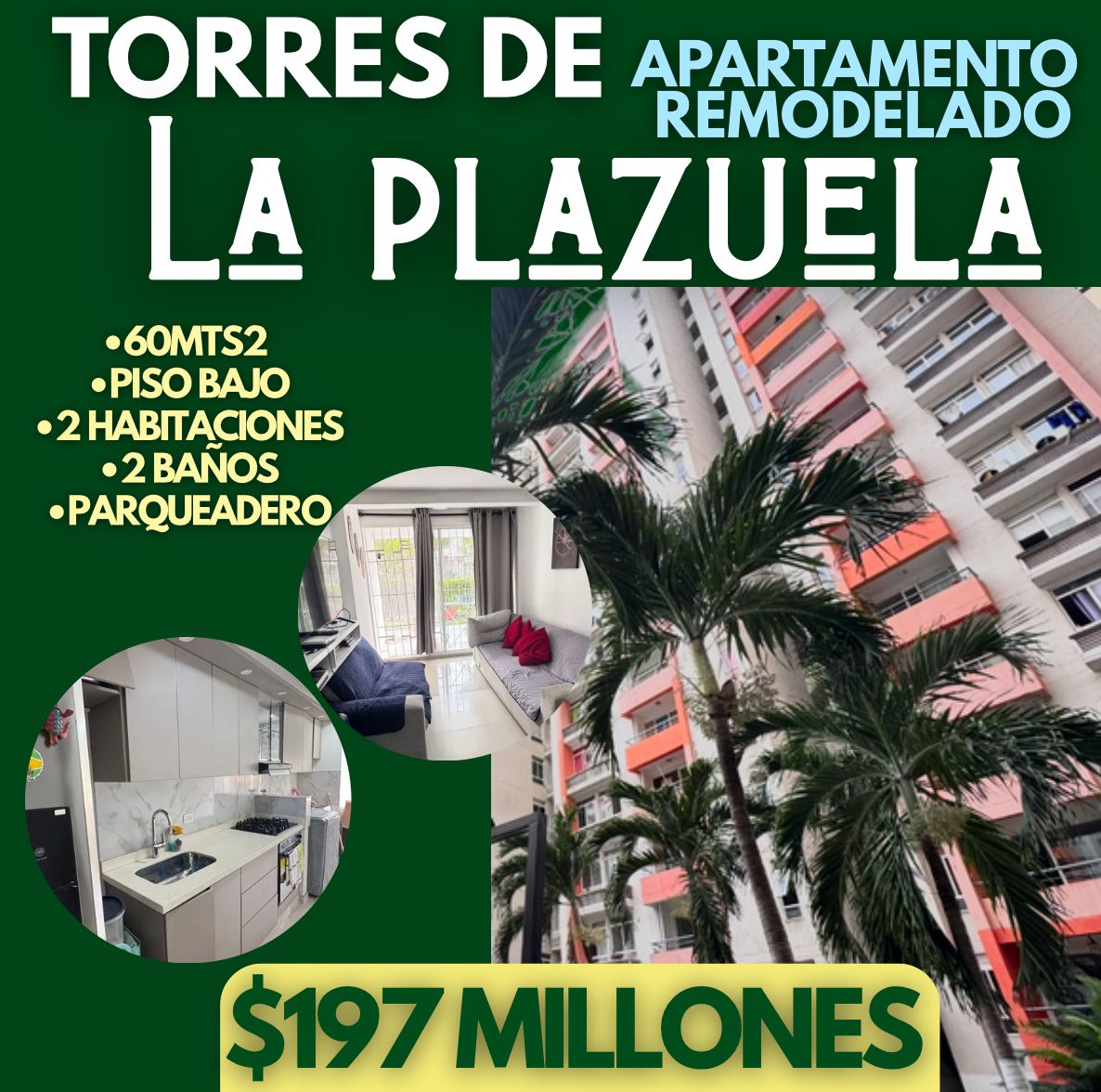 APTO REMODELADO EN TORRES DE LA PLAZUELA