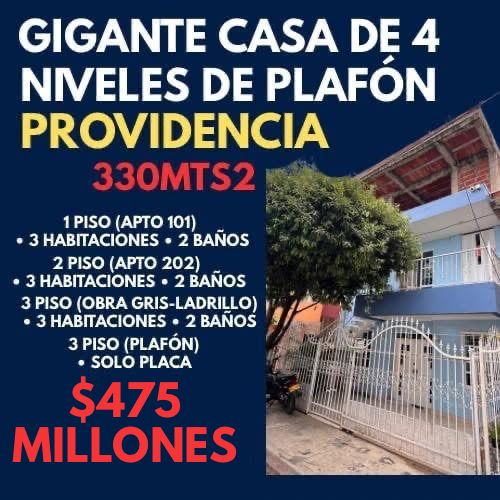 GIGANTE CASA DE 4 NIVELES DE PLAFÓN PROVIDENCIA