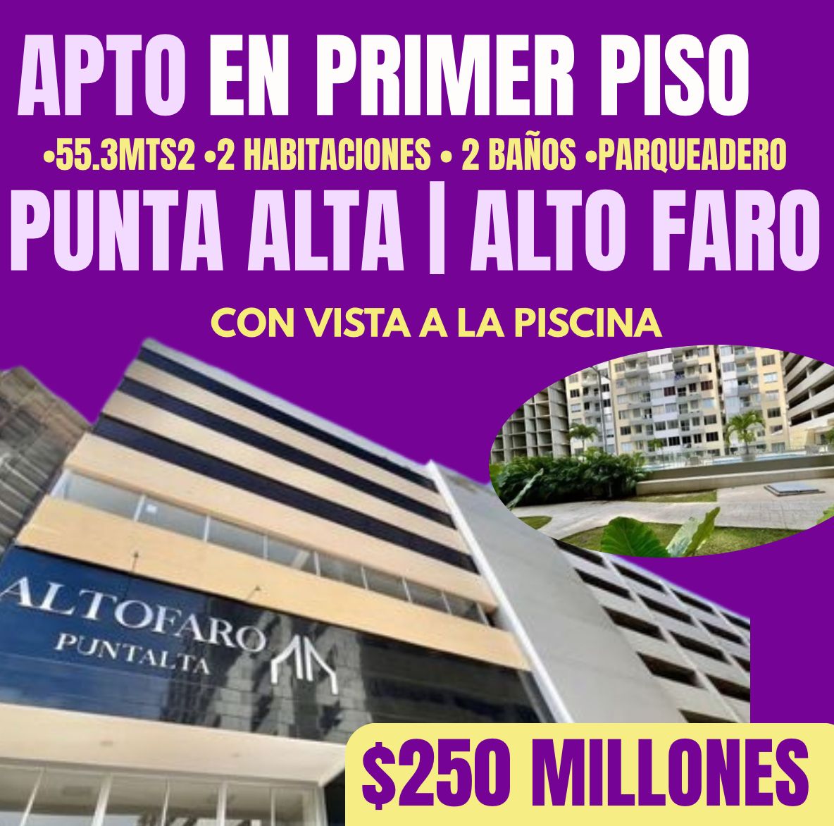 APTO EN PUNTA ALTA | ALTO FARO