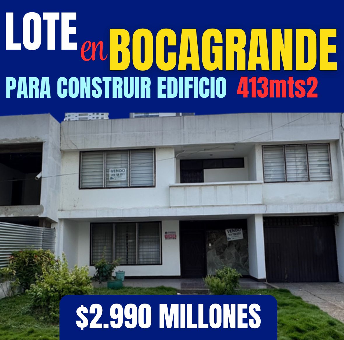 LOTE EN BOCAGRANDE