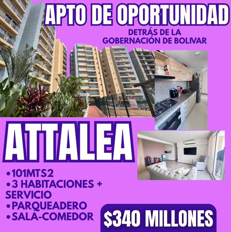 APTO EN ATTALEA (DETRÁS DE LA GOBERNACIÓN DE BOLIVAR)