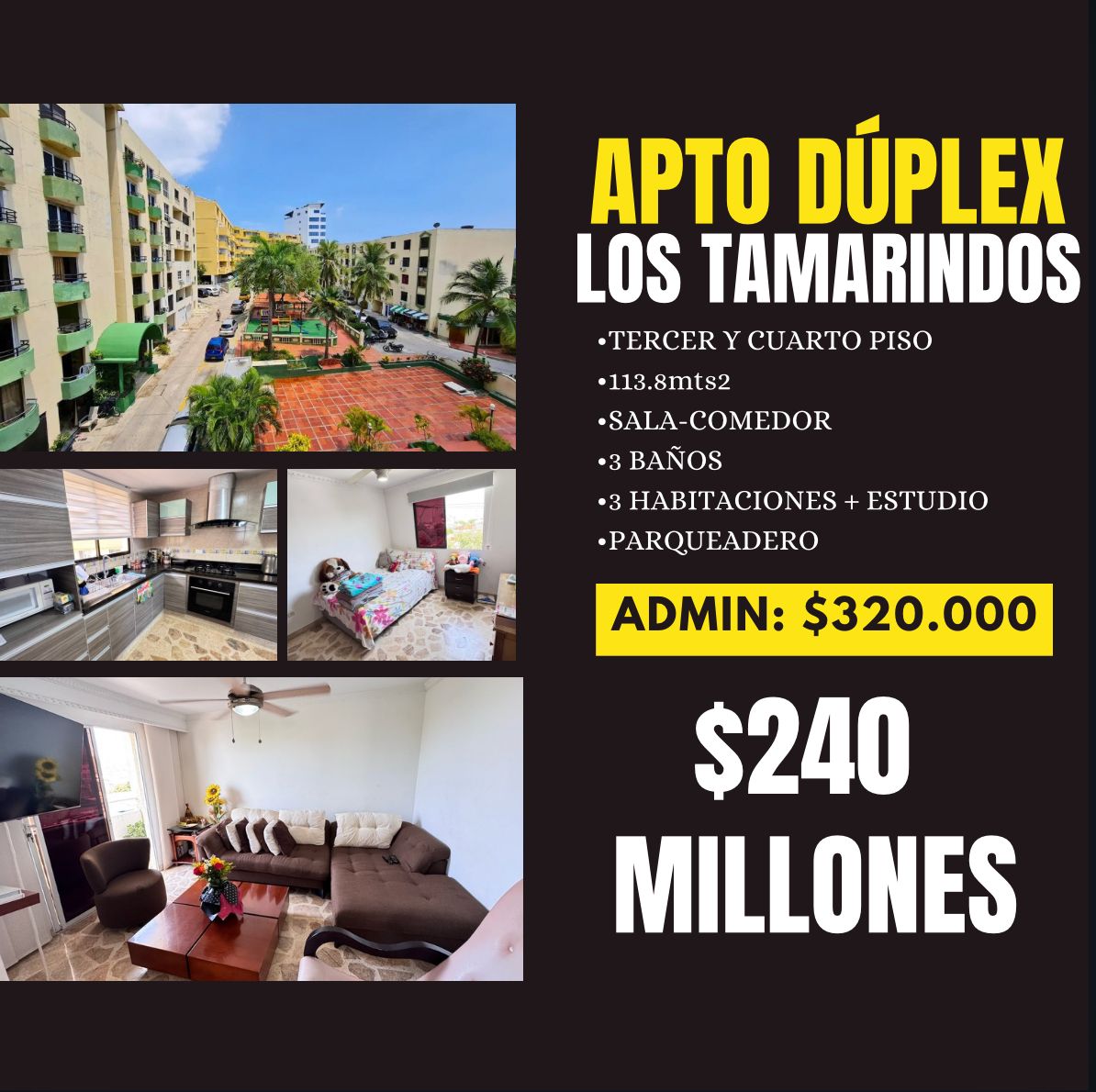 APTO DÚPLEX EN LOS TAMARINDOS DE OPORTUNIDAD