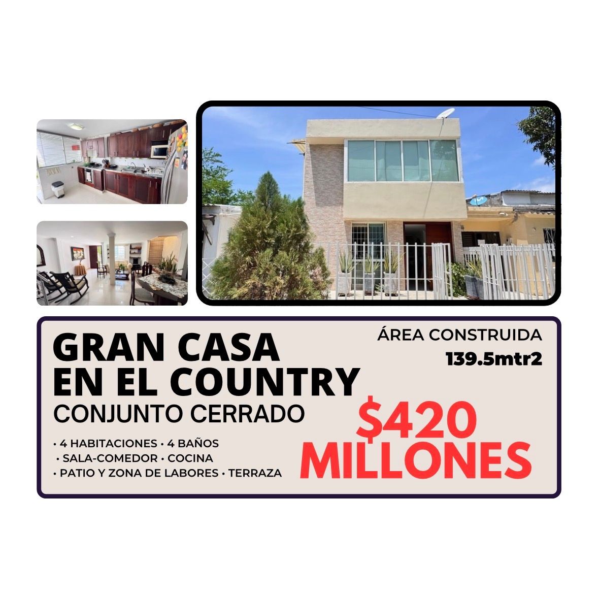 GRAN CASA EN EL COUNTRY GRAN CASA EN EL COUNTRY