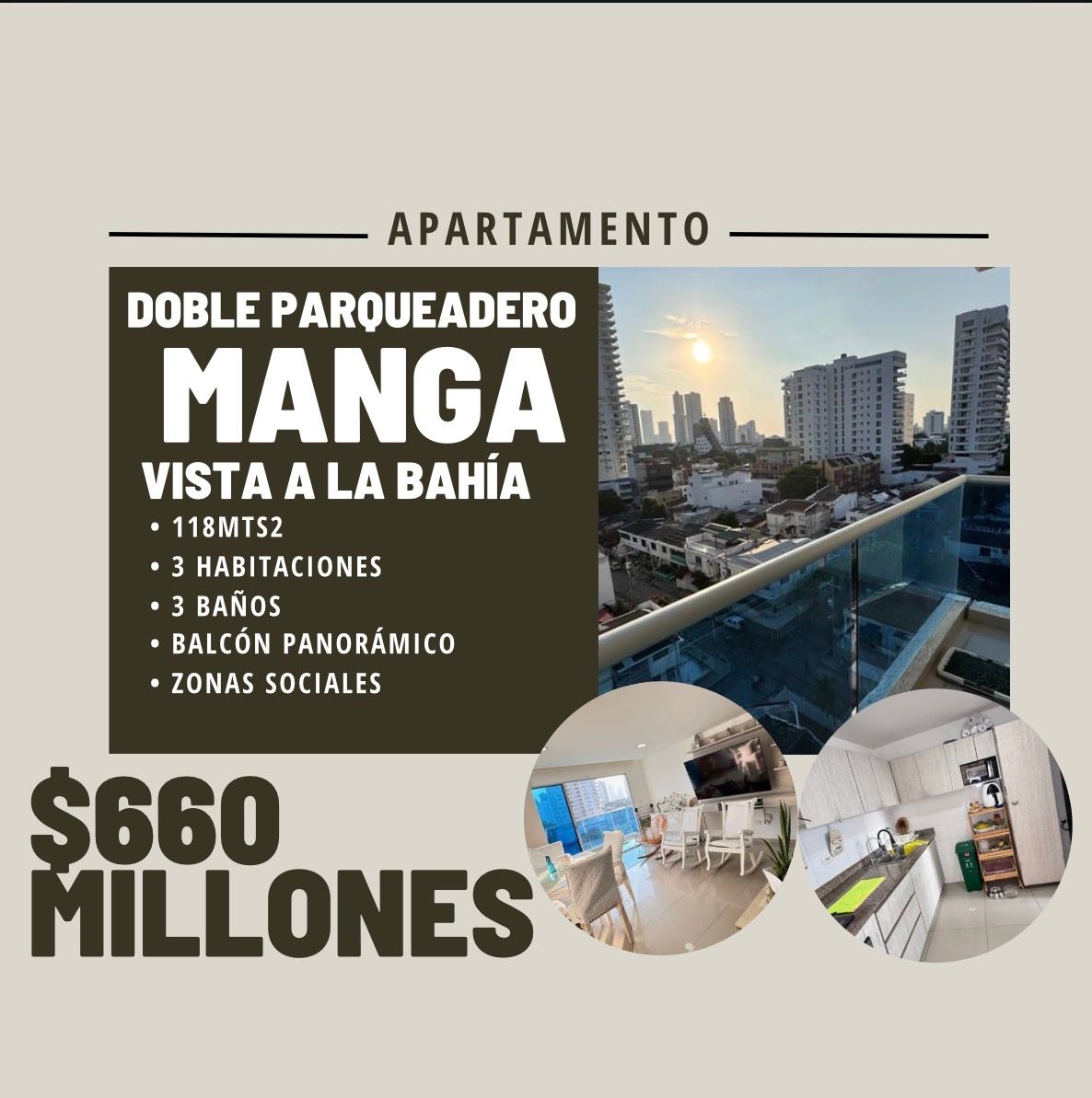 APTO EN MANGA CON VISTA A LA BAHÍA APTO EN MANGA CON VISTA A LA BAHÍA