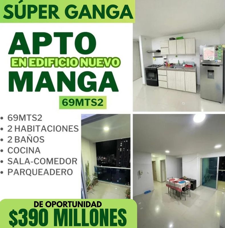 APTO EN MANGA EN EDIFICIO NUEVO APTO EN MANGA EN EDIFICIO NUEVO