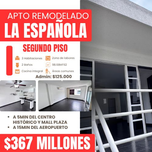 APTO REMODELADO EN LA ESPAÑOLA