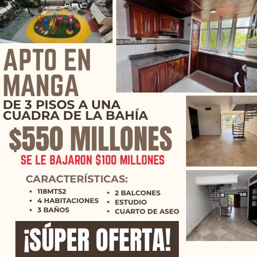 GRAN APTO TRIPLE MANGA A UNA CUADRA DE LA BAHÍA