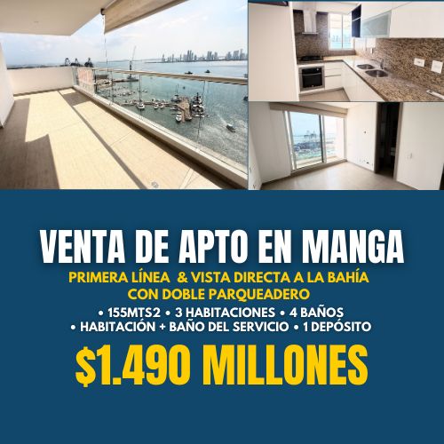 APTO MANGA | VISTA PLENA A LA BAHÍA