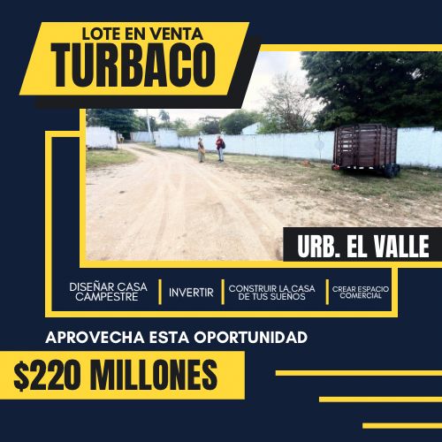 VENTA DE LOTE EN TURBACO
