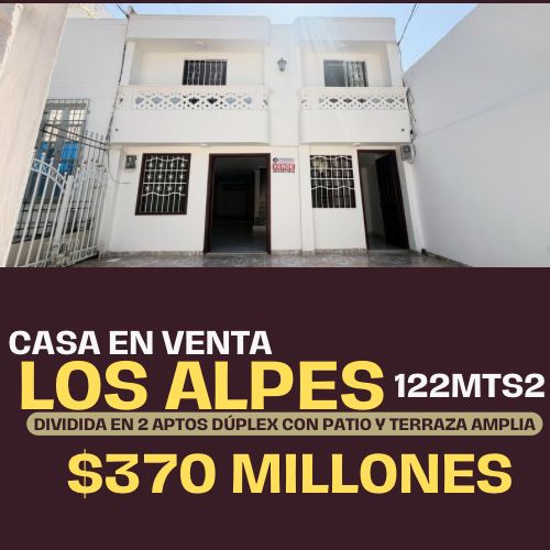 CASA EN LOS ALPES DIVIDIDA EN 2 APTOS DÚPLEX