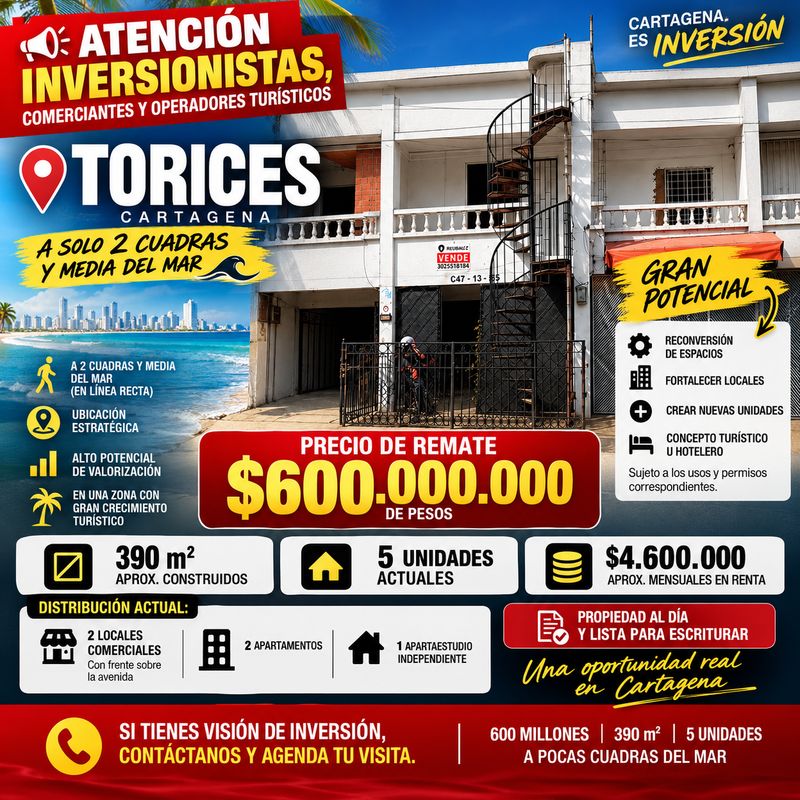 VENTA DE PROPIEDAD EN TORICES