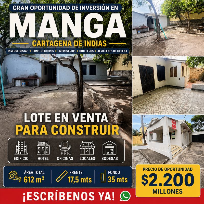 VENTA DE LOTE EN MANGA VENTA DE LOTE EN MANGA