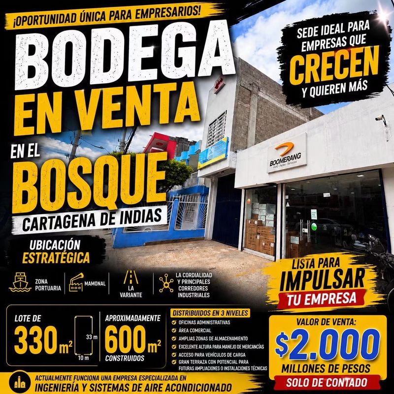 VENTA DE BODEGA EN EL BOSQUE