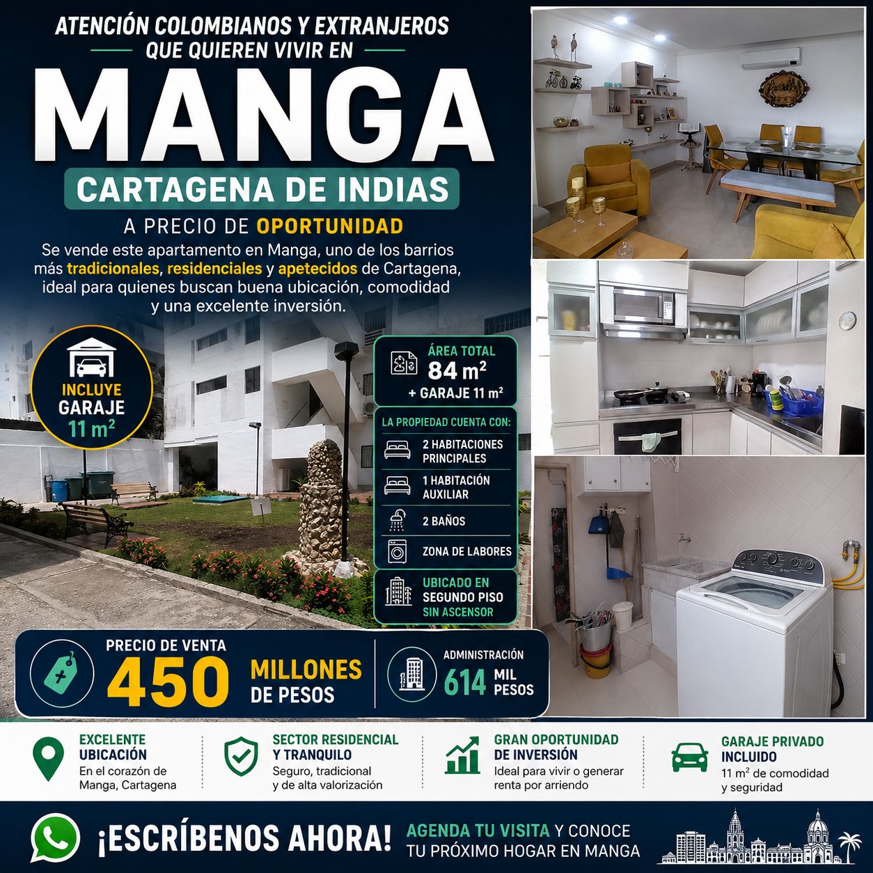 VENTA DE APTO EN MANGA VENTA DE APTO EN MANGA