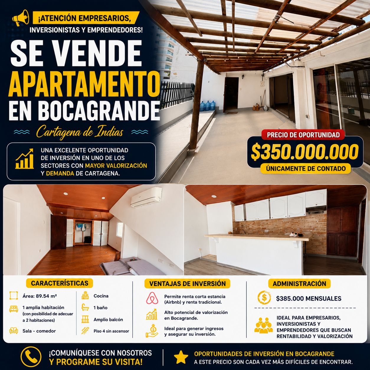 VENTA DE APTO EN BOCAGRANDE VENTA DE APTO EN BOCAGRANDE