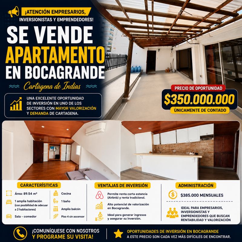 VENTA DE APTO EN BOCAGRANDE VENTA DE APTO EN BOCAGRANDE