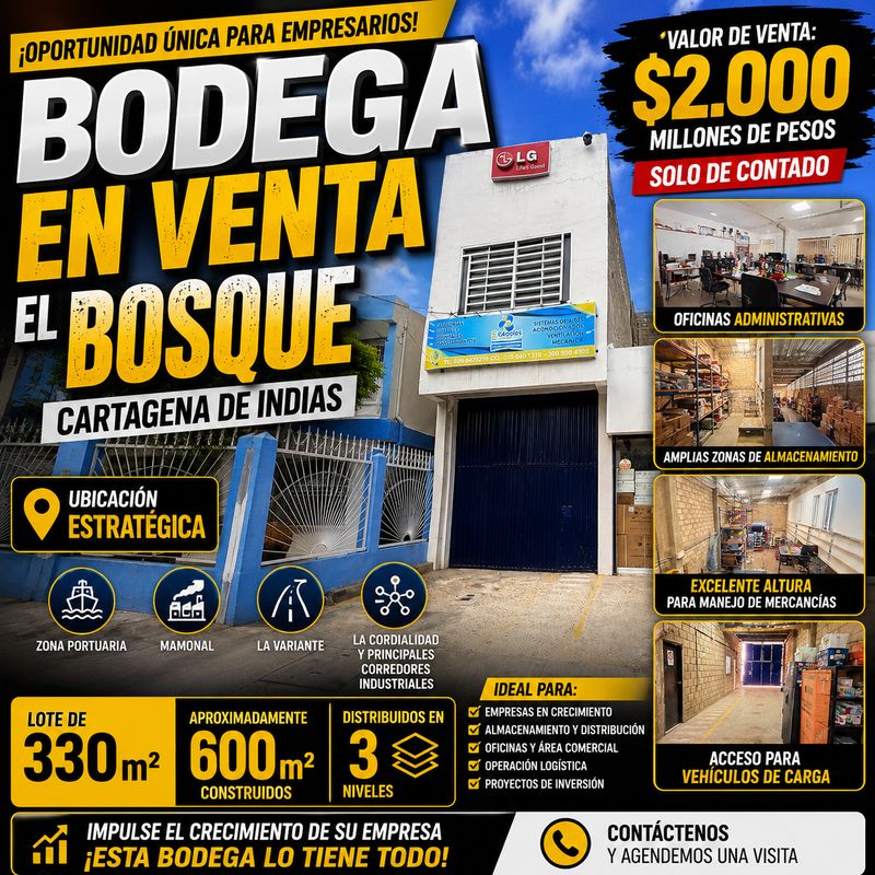 VENTA DE BODEGA EN EL BOSQUE