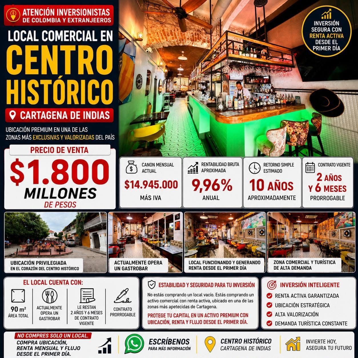 VENTA DE LOCAL EN CENTRO HISTÓRICO