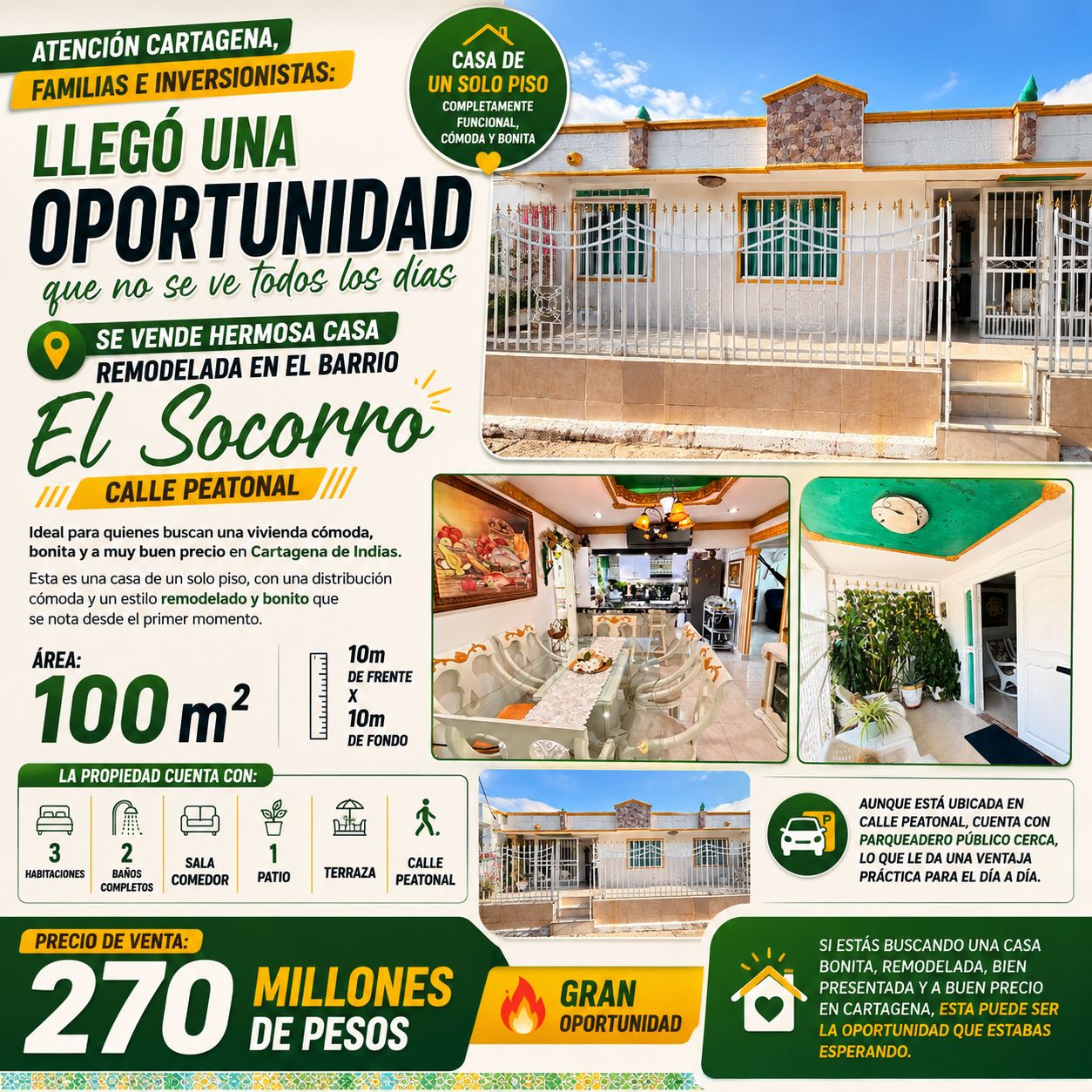 VENTA DE CASA EN EL SOCORRO