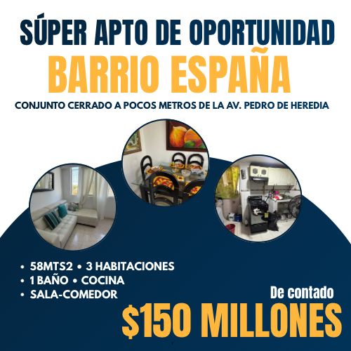 APTO DE OPORTUNIDAD EN BARRIO ESPAÑA