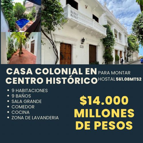 CASA COLONIAL EN EL CENTRO HISTÓRICO