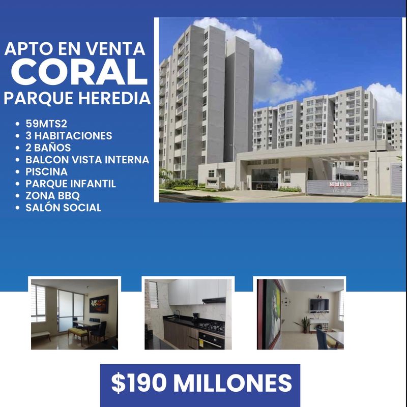 APTO EN PARQUE HEREDIA | CORAL