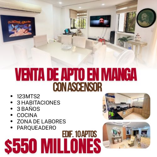APTO EN MANGA CON ASCENSOR