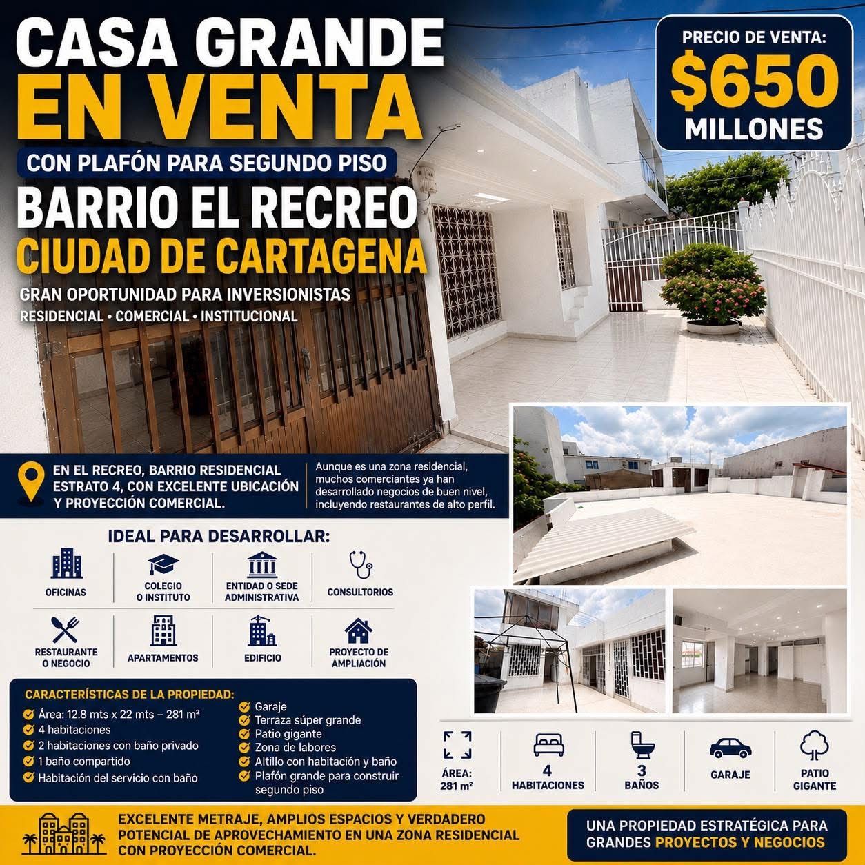 CASA EN VENTA GIGANTE EN EL RECREO