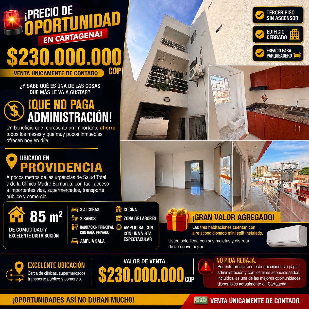 VENTA DE APTO EN PROVIDENCIA