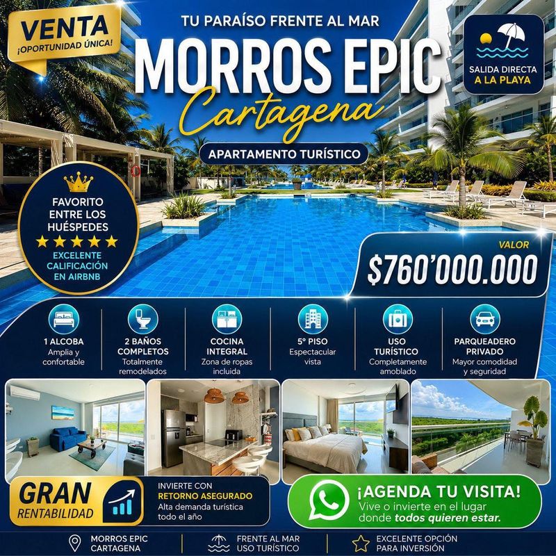 VENTA DE APTO EN MORROS EPIC POR LA BOQUILLA