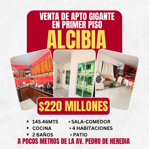 APTO EN PRIMER PISO ALCIBIA