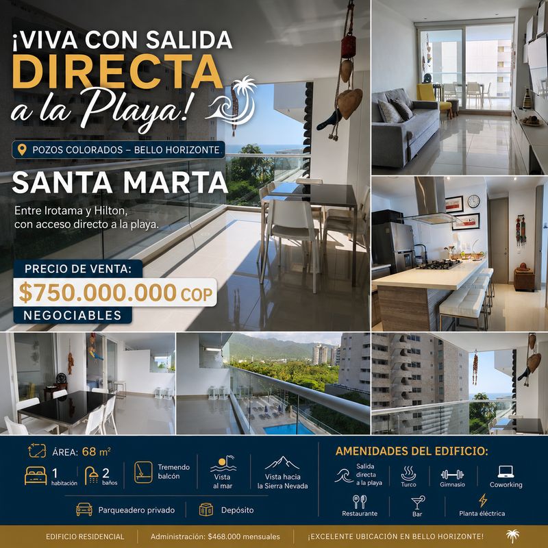 VENTA DE APTO EN SANTA MARTA VENTA DE APTO EN SANTA MARTA